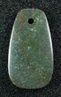 Large, Green Dinosaur Bone (Gembone) Pendant #54091-3